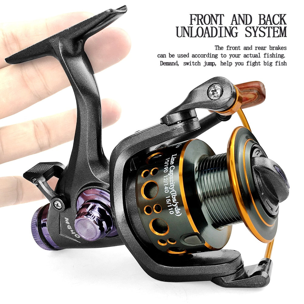 Fishing Reel Carp Spinning Reel Front And Rear
