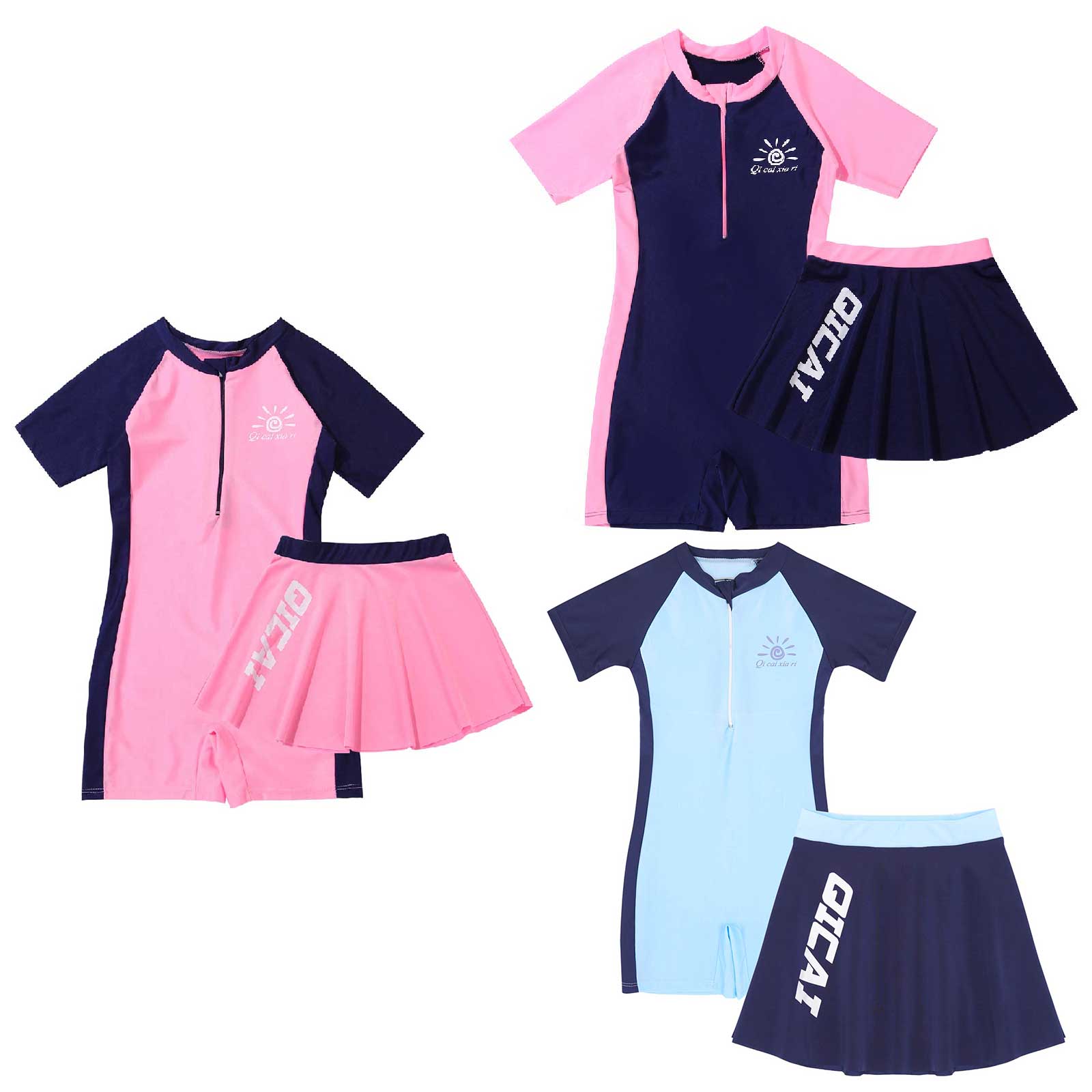 Kids Girls Swimsuits Sets Beachwear