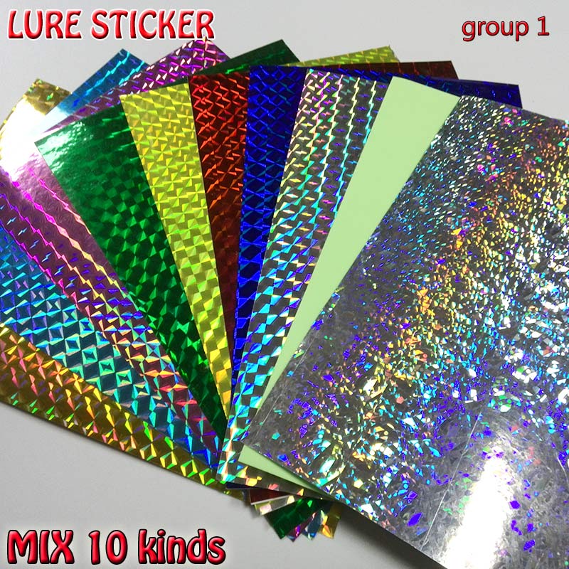 10 Kinds Lure Stickers Fish Scale Skin