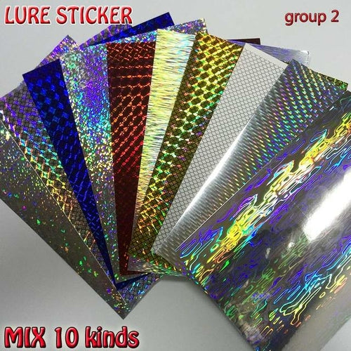 10 Kinds Lure Stickers Fish Scale Skin