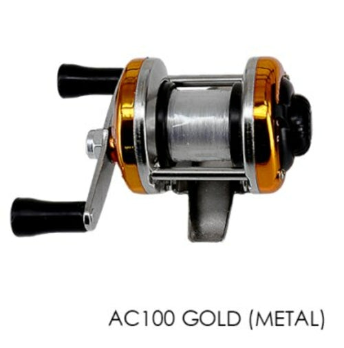 Mini Metal/Plasticl Drum Fishing wheel