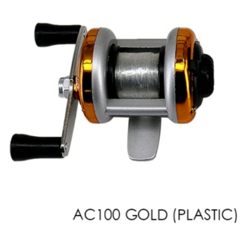 Mini Metal/Plasticl Drum Fishing wheel
