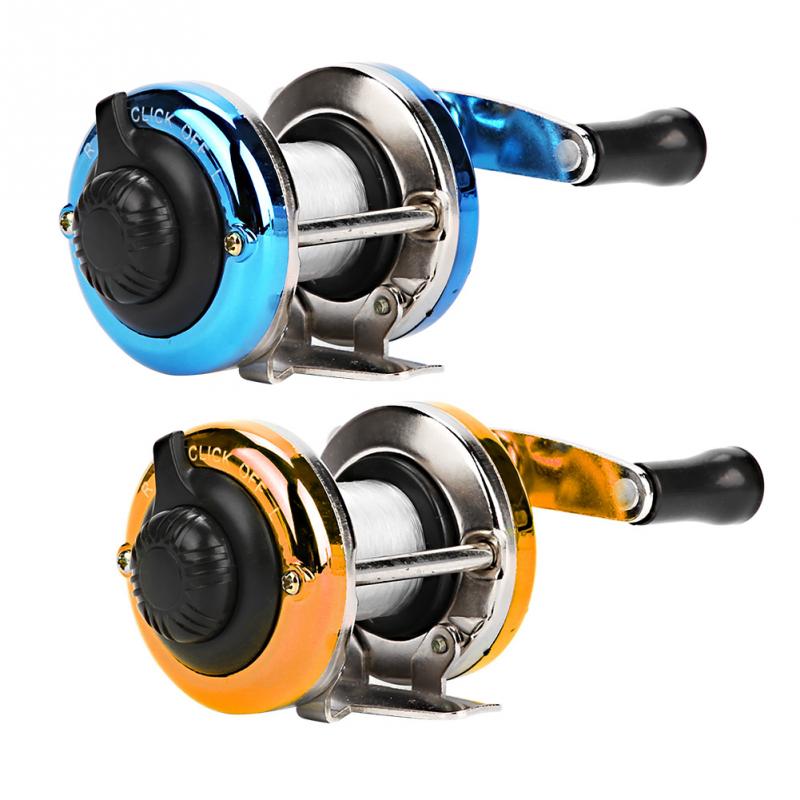 Mini Metal/Plasticl Drum Fishing wheel
