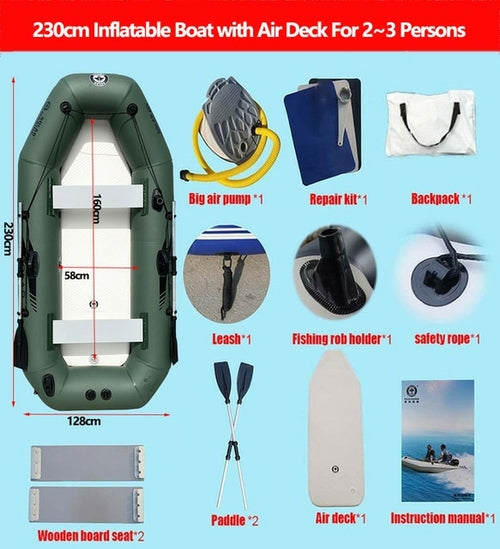 New 1-6 Persons Green Fishing Boat
