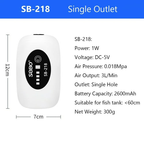 New 4800mah Aquarium Oxygen Air Pump