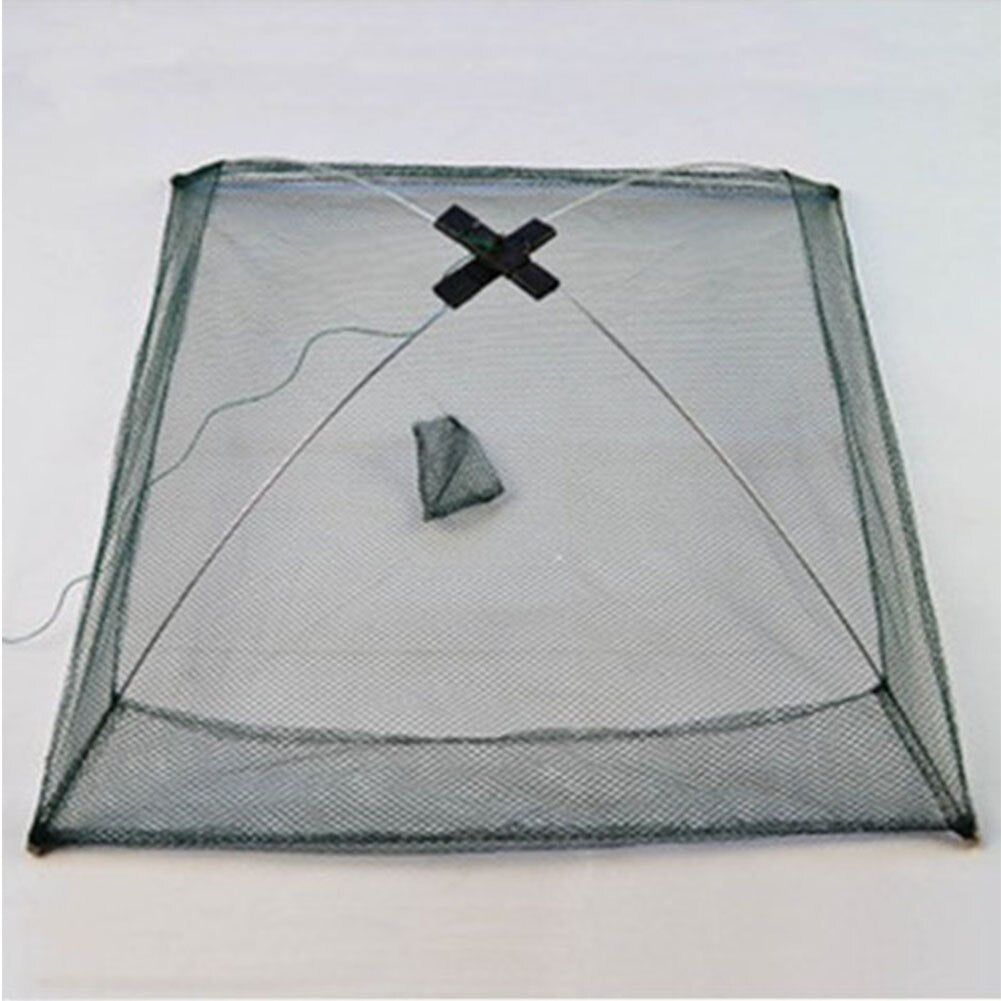 Portable 60*60cm Folding Fishing Net Nylon