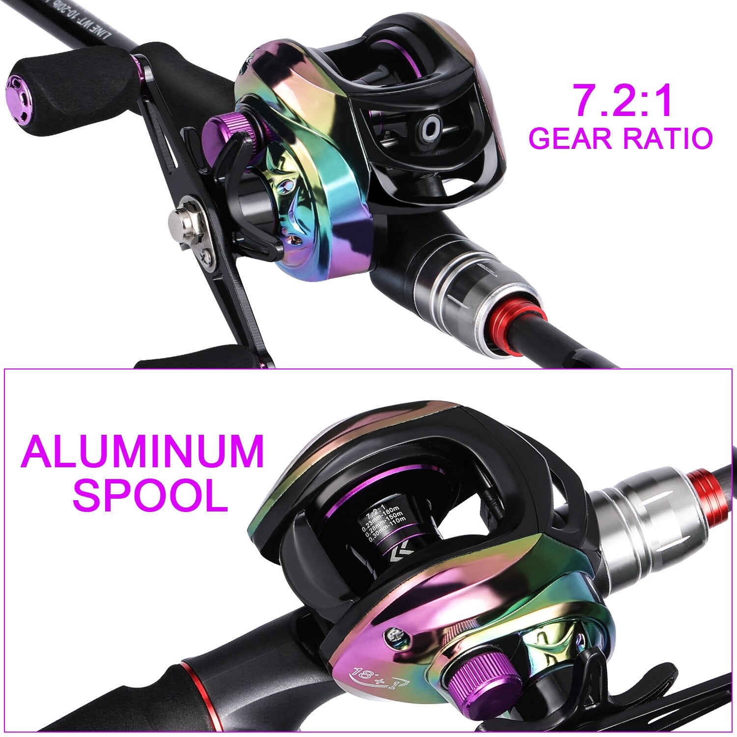 Power Carbon Fiber Baitcsting 5/6sections Rod