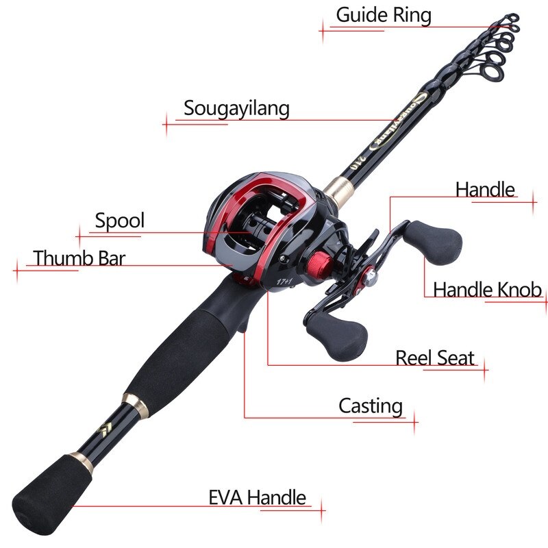 Sougayilang Casting Fishing Rod Combo