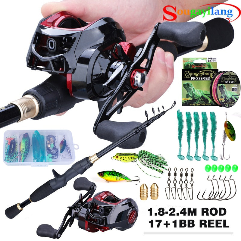 Sougayilang Casting Fishing Rod Combo