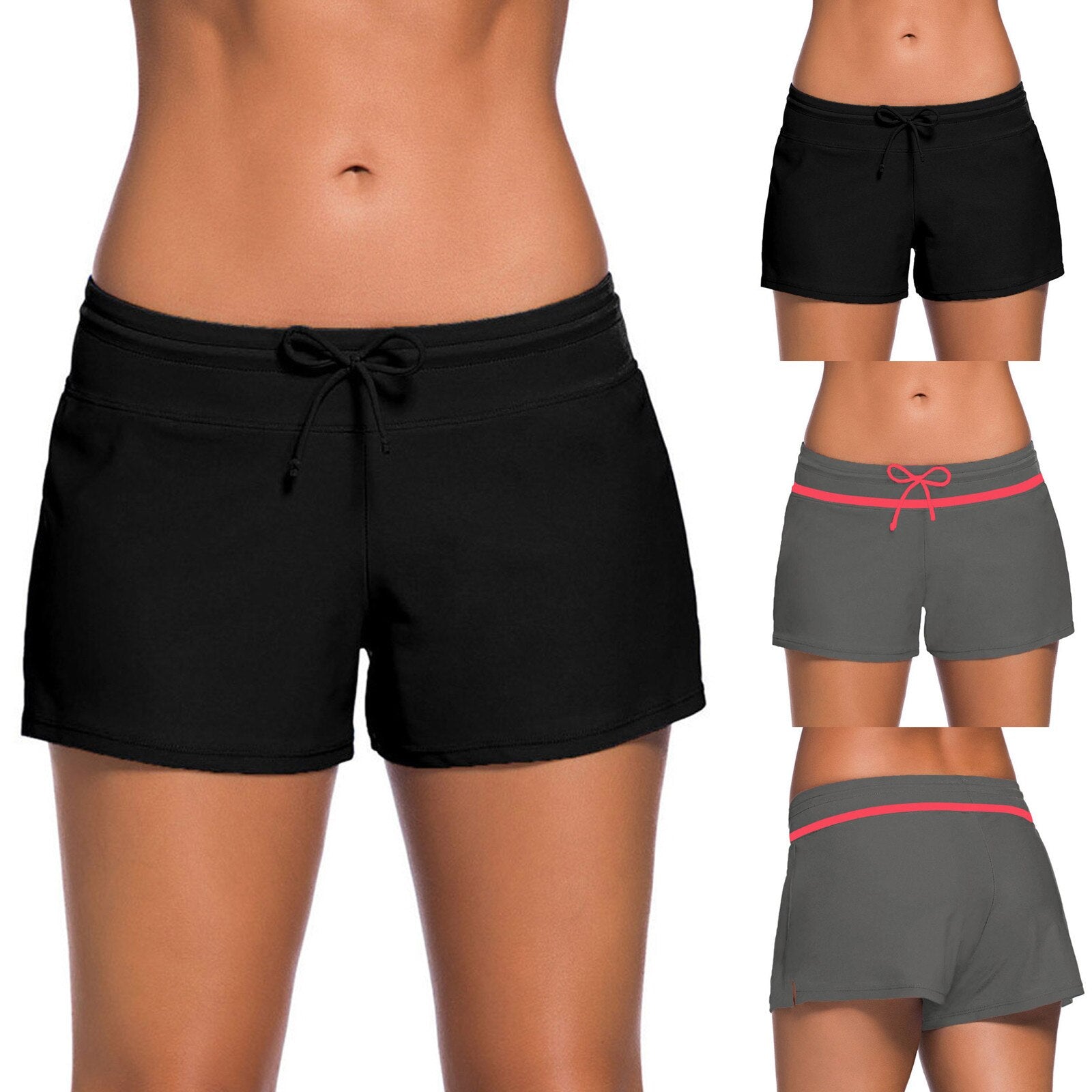 Women Tankini High Waist Bikini Swimming Bottom
