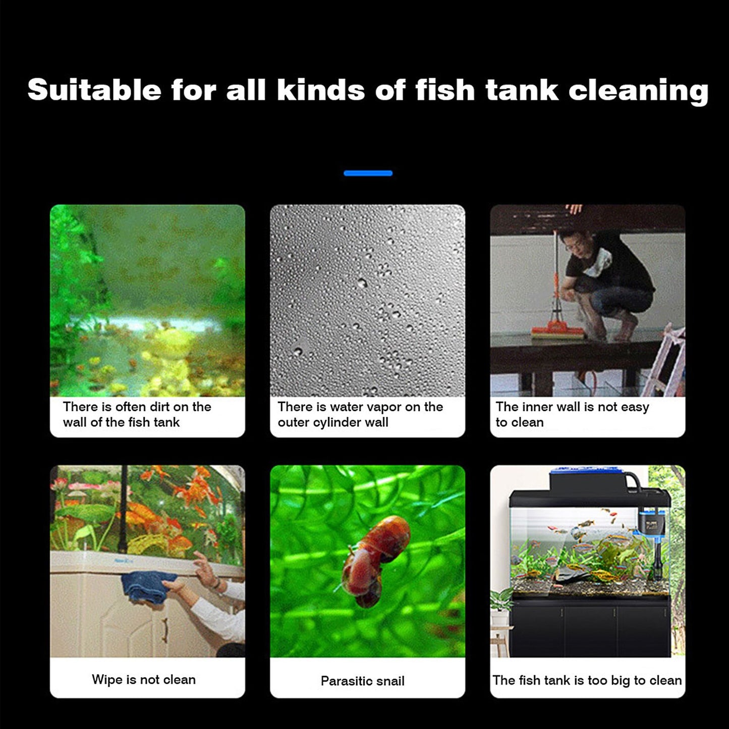 Turtle Magnetic Aquarium Glass Brush