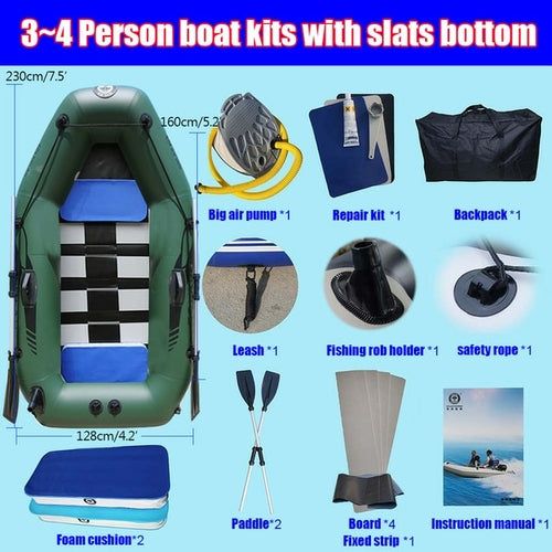 Inflatable Boat Pvc Fishing Kayak 3 Layer