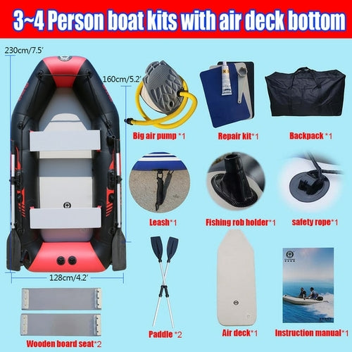 Inflatable Boat Pvc Fishing Kayak 3 Layer