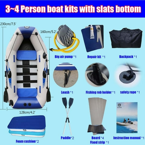 Inflatable Boat Pvc Fishing Kayak 3 Layer