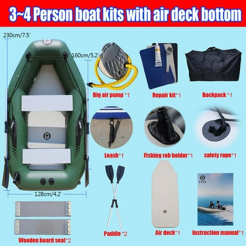 Inflatable Boat Pvc Fishing Kayak 3 Layer