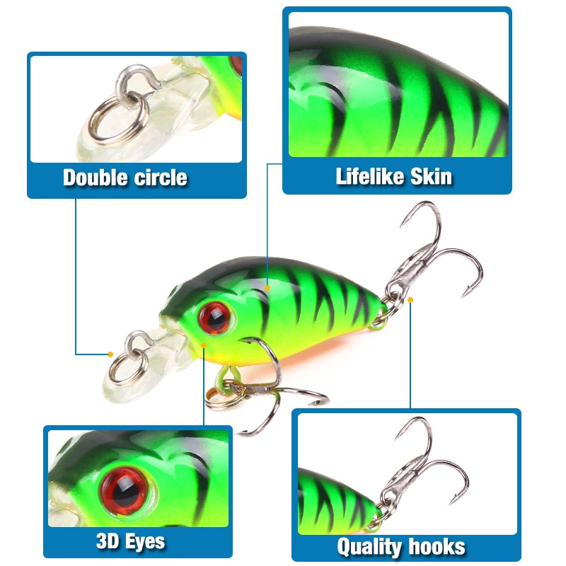 Minnow Fishing Lure 3d Eye Fish Baits