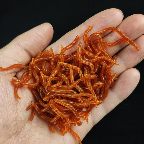 Lifelike Red Worm Soft Lure Earthworm