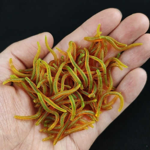 Lifelike Red Worm Soft Lure Earthworm