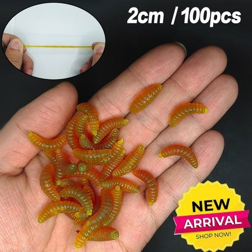 Lifelike Red Worm Soft Lure Earthworm