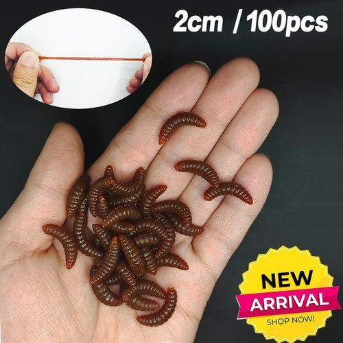 Lifelike Red Worm Soft Lure Earthworm