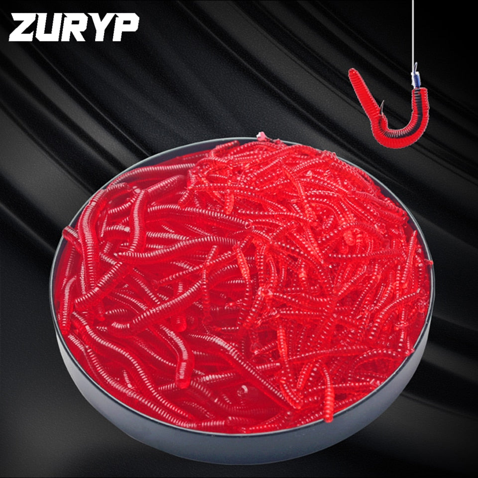 Lifelike Red Worm Soft Lure Earthworm