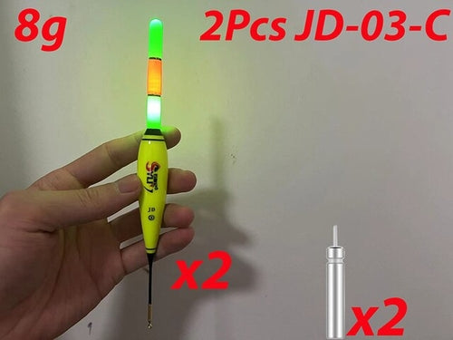 2Pcs/Lot Summer Fishing LED Night Luminous Electronic Float Buoy Large