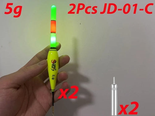 2Pcs/Lot Summer Fishing LED Night Luminous Electronic Float Buoy Large