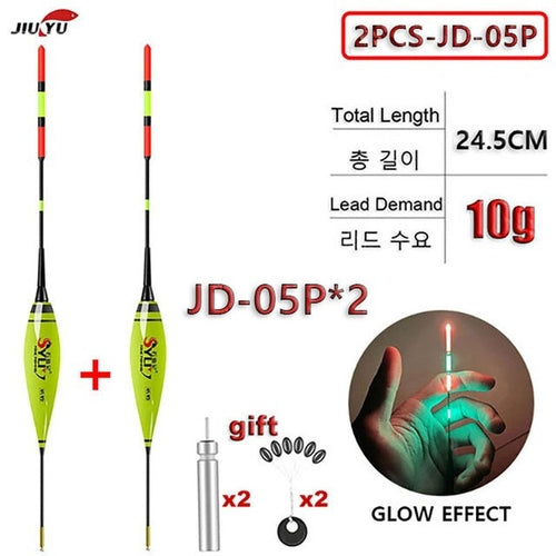 2Pcs/Lot Summer Fishing LED Night Luminous Electronic Float Buoy Large