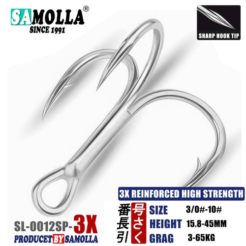Super Strong Treble Hooks Fishing Tackle