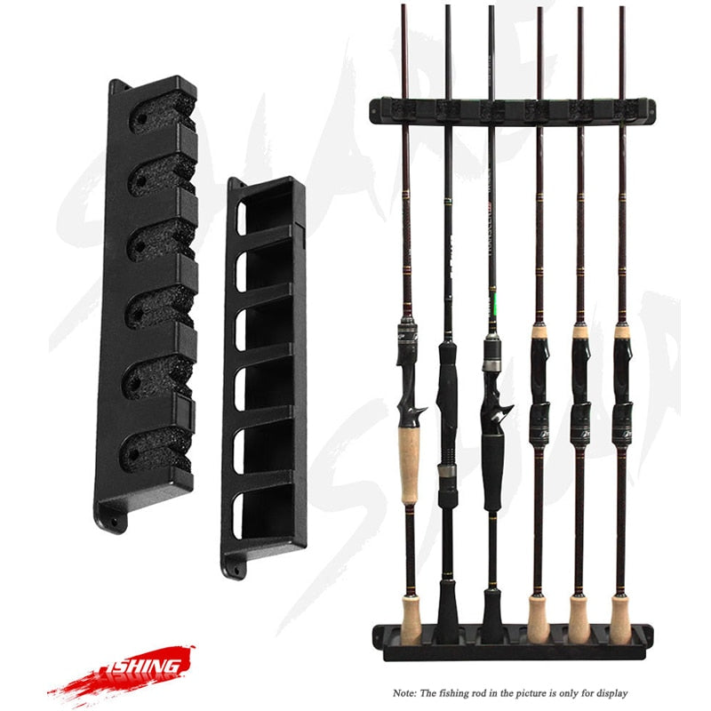 Fishing Vertical 6-rod Rack Fishing Pole Holder