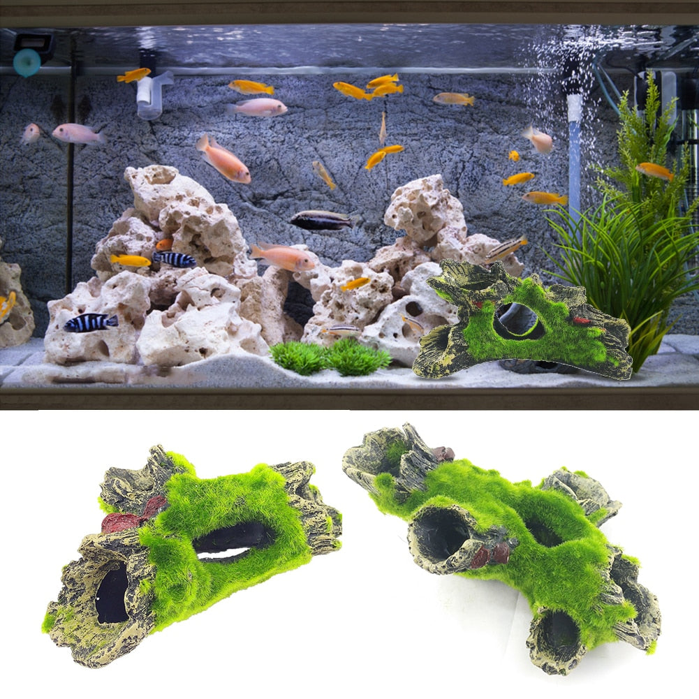 Aquarium Decoration Moss Tree House