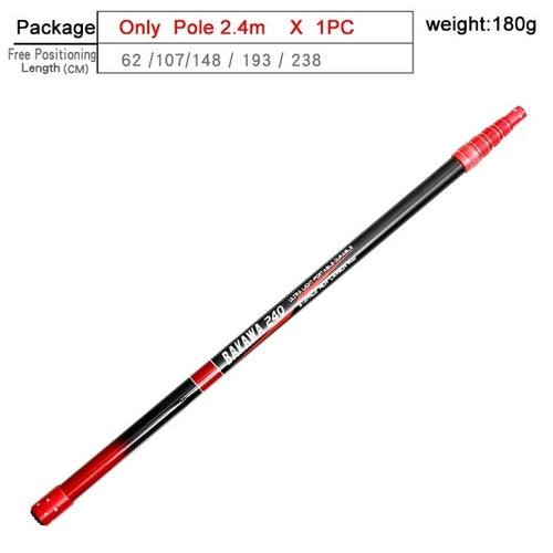 BAKAWA 3m 4m Fishing Hand Net Fly Folding Telescopic High Carbon Rock