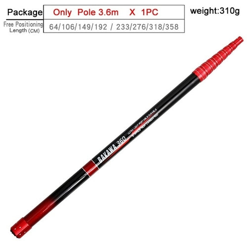 BAKAWA 3m 4m Fishing Hand Net Fly Folding Telescopic High Carbon Rock