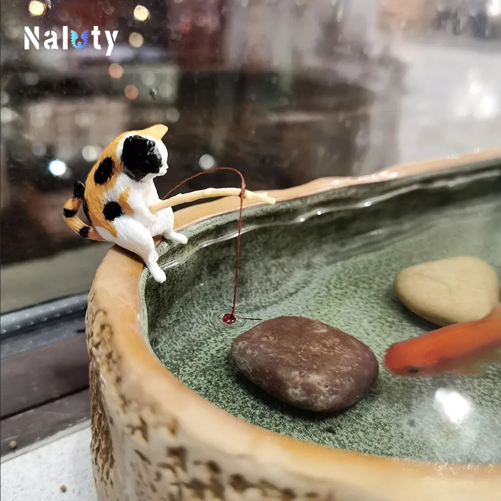 Creative Cat Aquarium Decoration