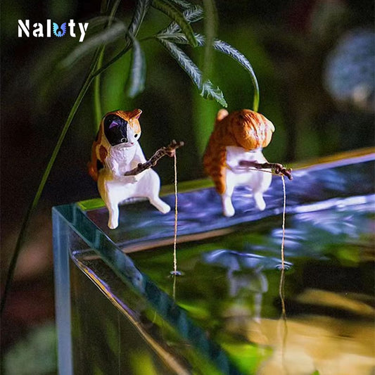 Creative Cat Aquarium Decoration