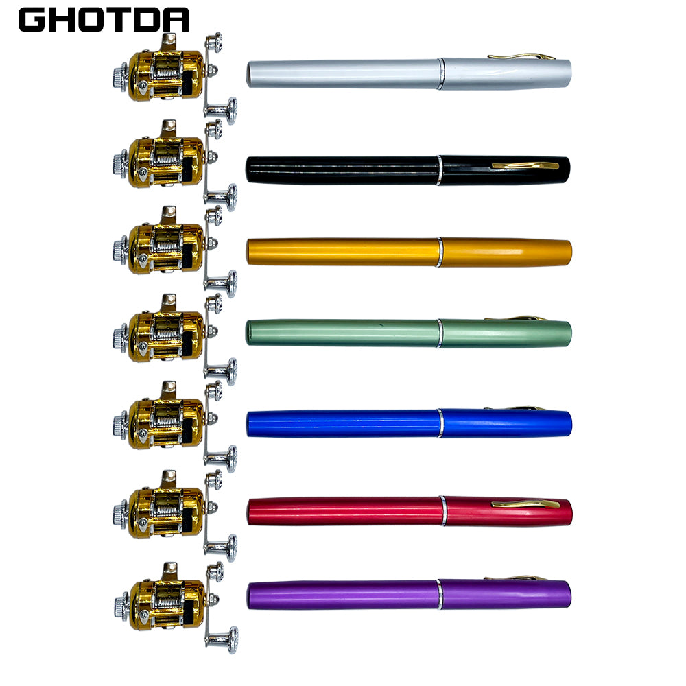 Telescopic Pocket Pen Fishing Rod Pole