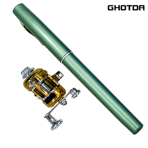 Telescopic Pocket Pen Fishing Rod Pole