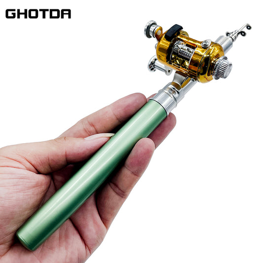 Telescopic Pocket Pen Fishing Rod Pole