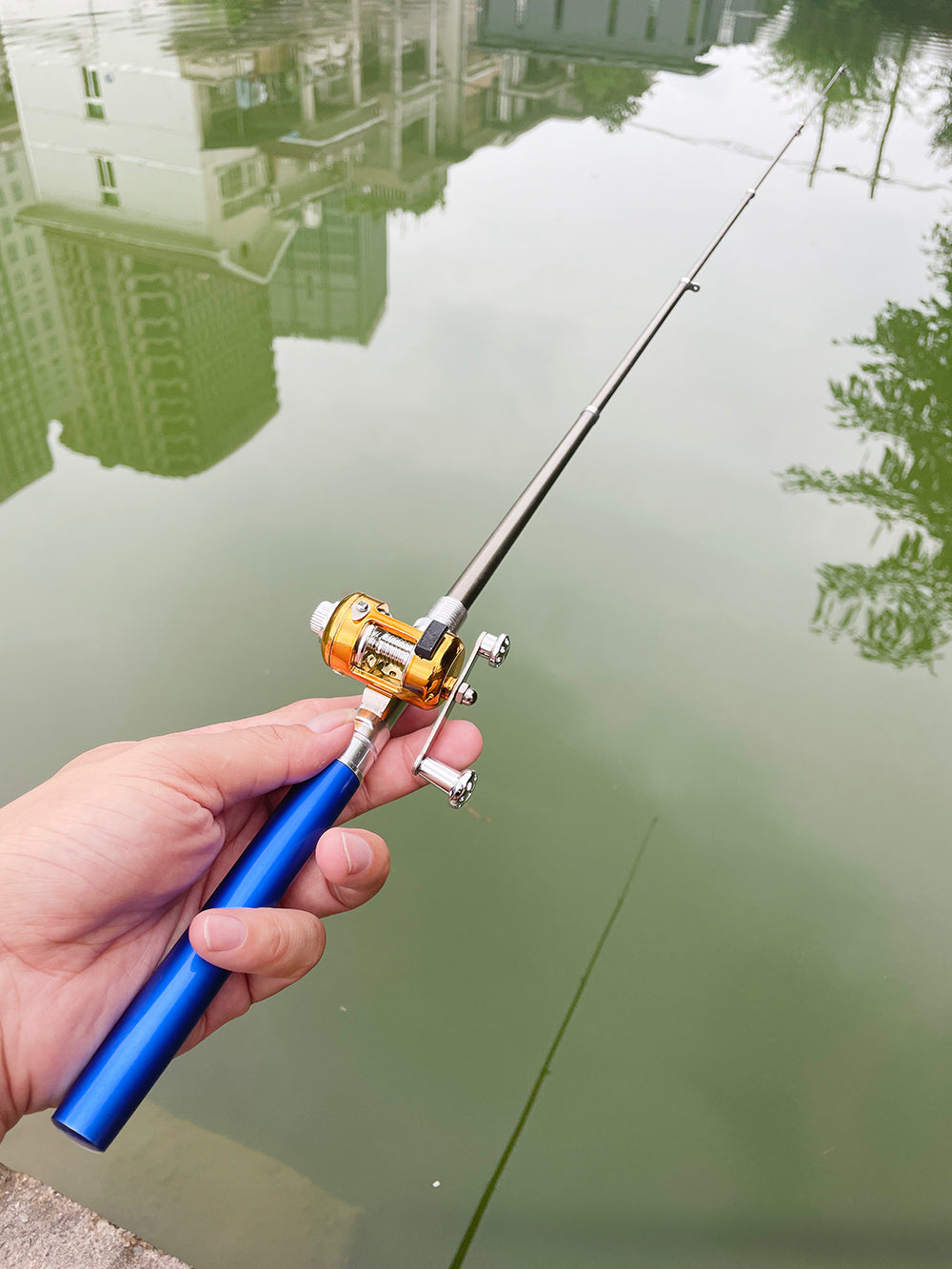 Telescopic Pocket Pen Fishing Rod Pole