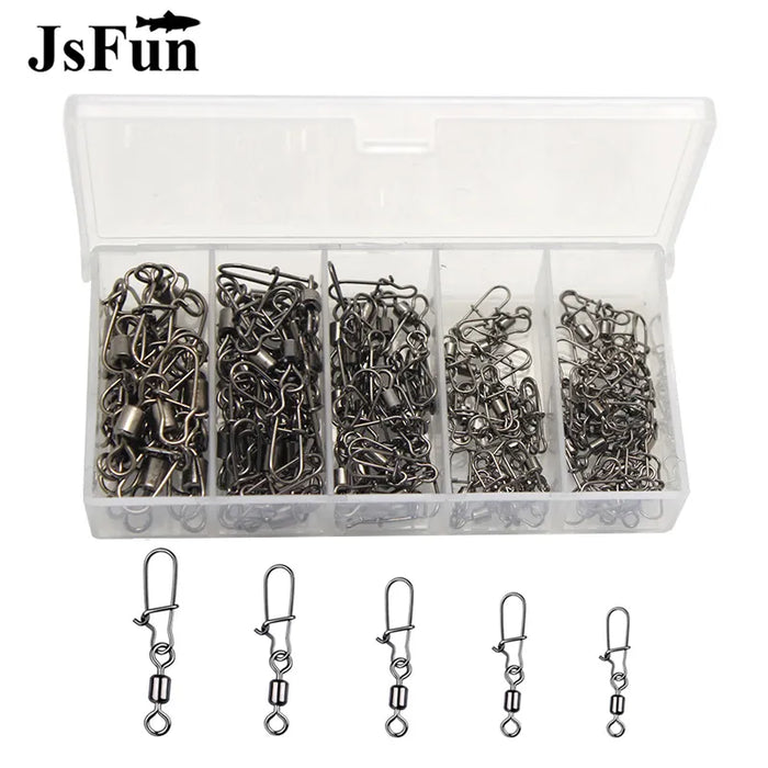 100pc/box Stainless Steel Fishing Connector Pin