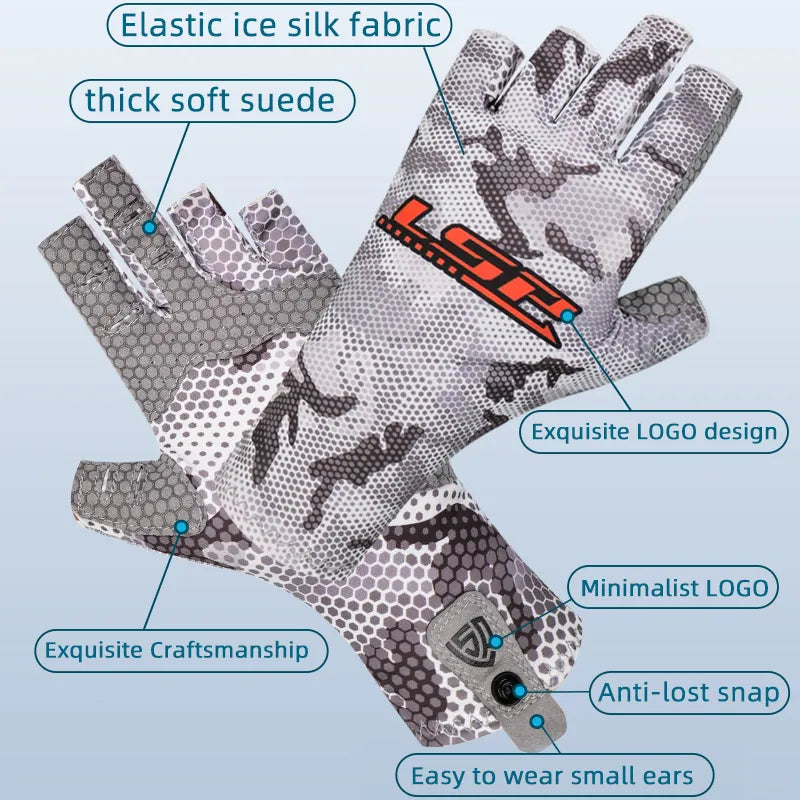 Fishing Gloves Men Lightweight Half-finger