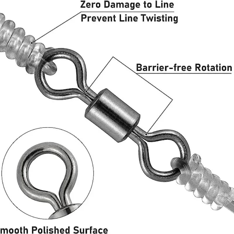 Fishing Barrel Bearing Rolling Swivel