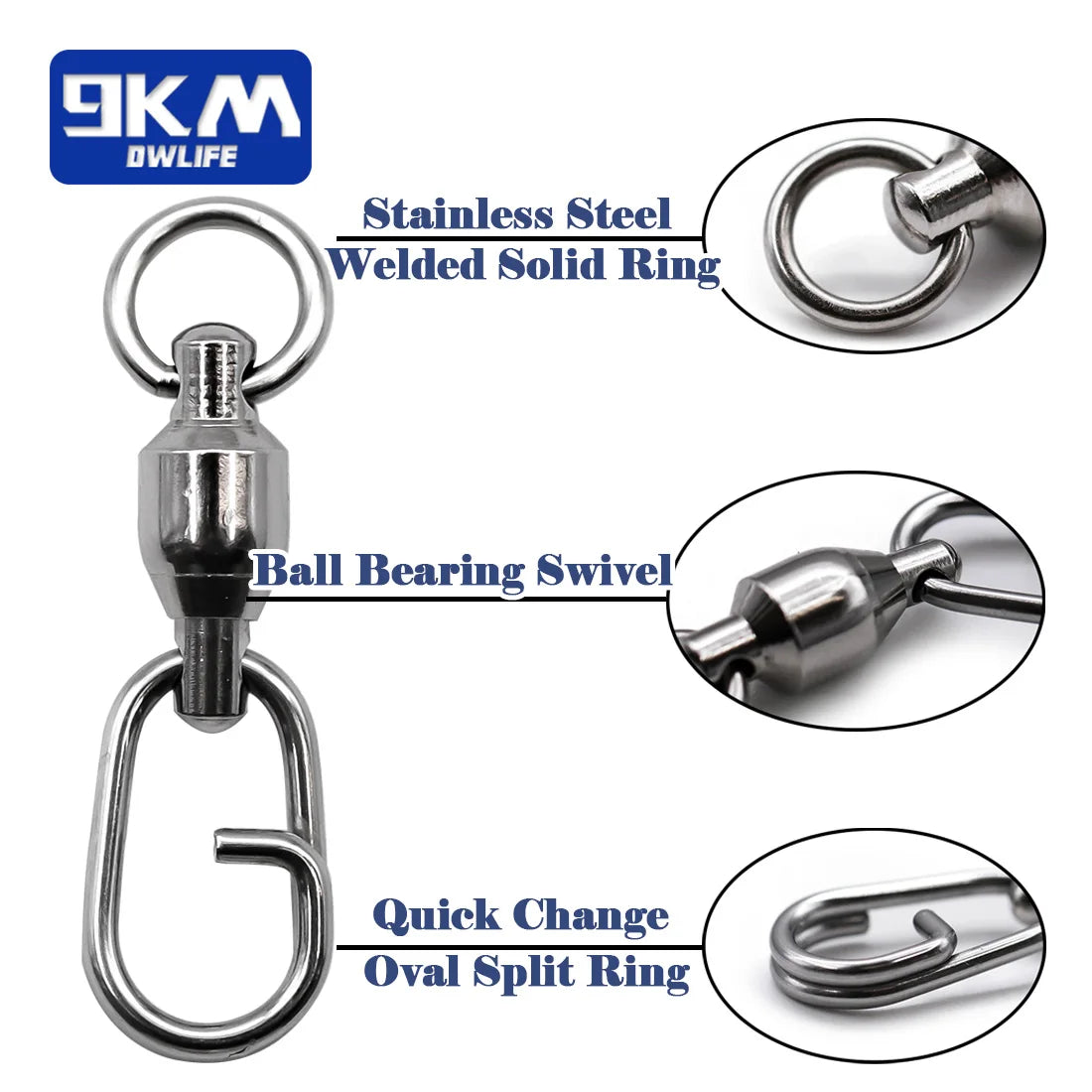 Fishing Swivels Snap Ball Bearing Swivel