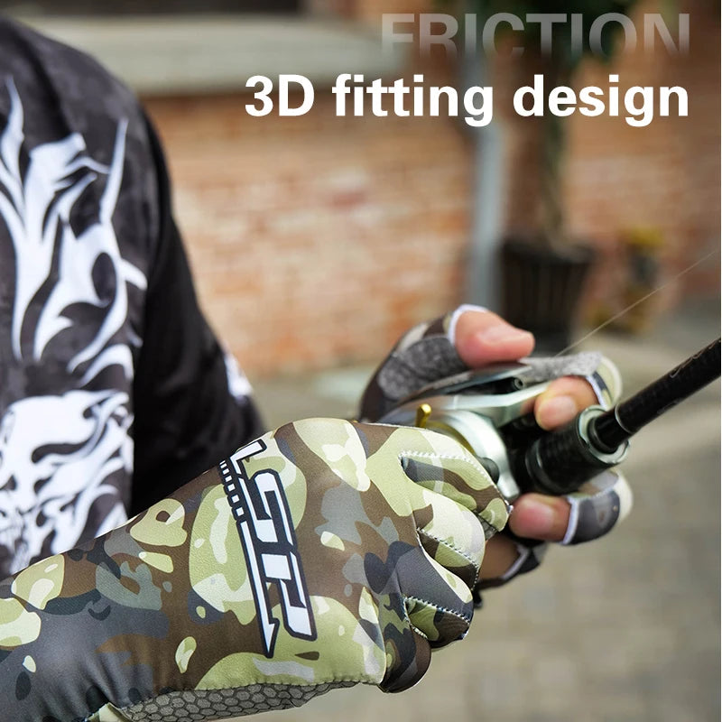 Fishing Gloves Men Lightweight Half-finger