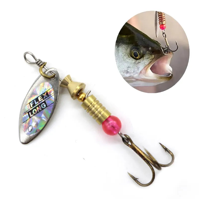 Metal Spoon Spinner Fishing Lure 10pcs Set