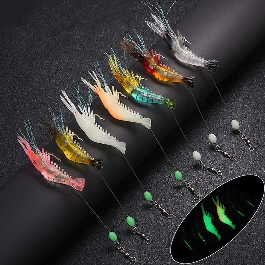 3pcs/7pcs Shrimp Lures Fishing Lures