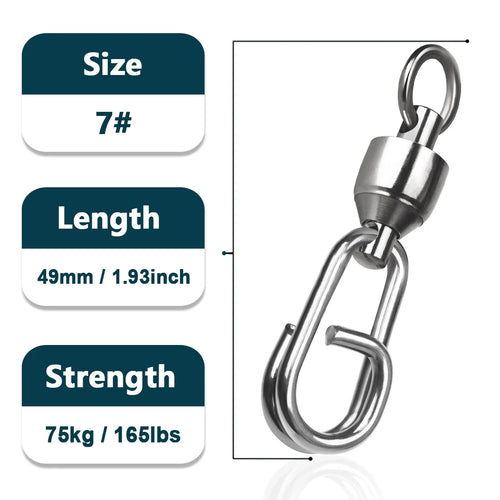 Fishing Swivels Snap Ball Bearing Swivel