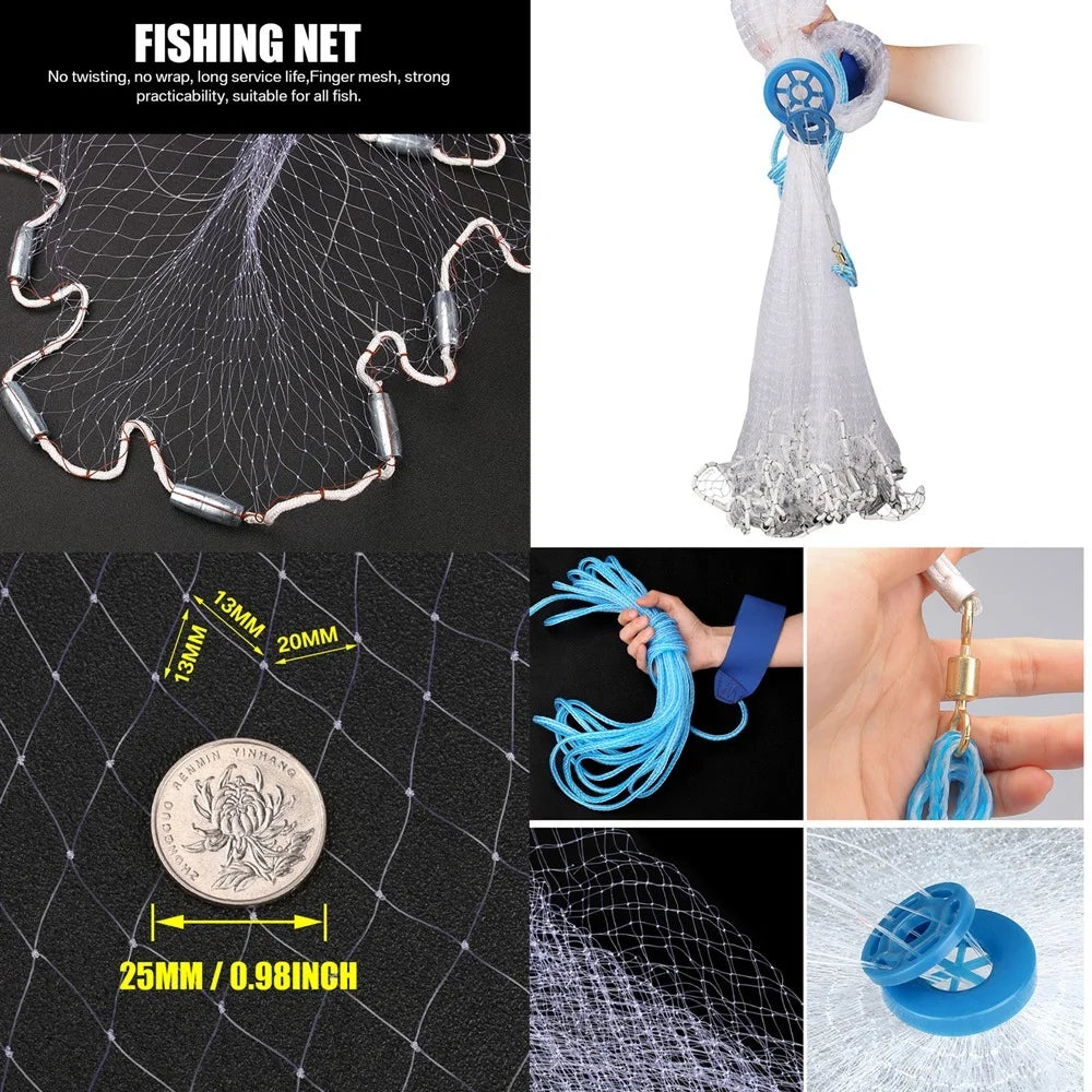 American Saltwater Fishing Cast Net
