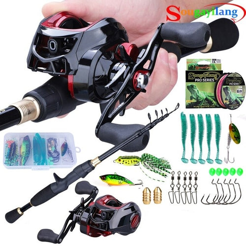 Telescopic Carbon Fishing Rod Reel