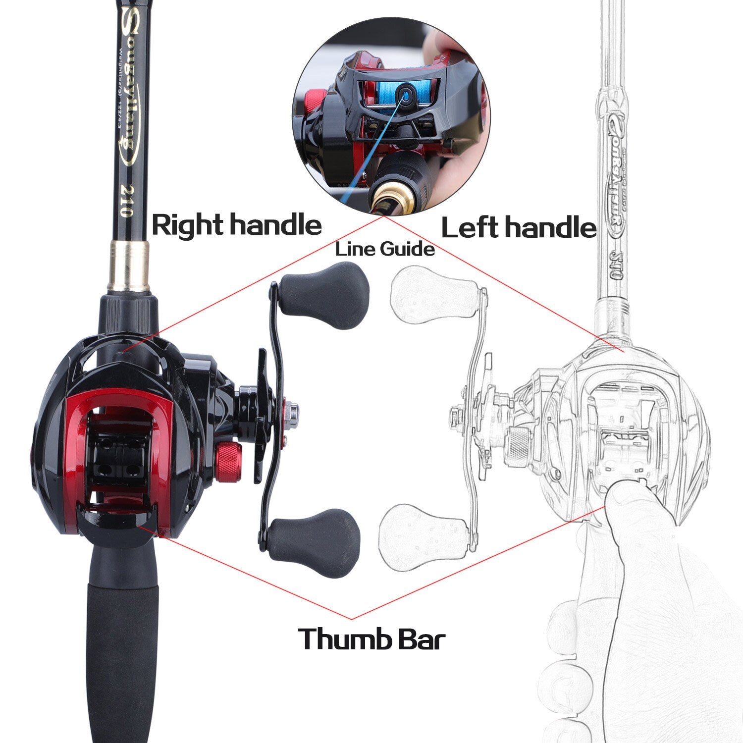 Telescopic Carbon Fishing Rod Reel